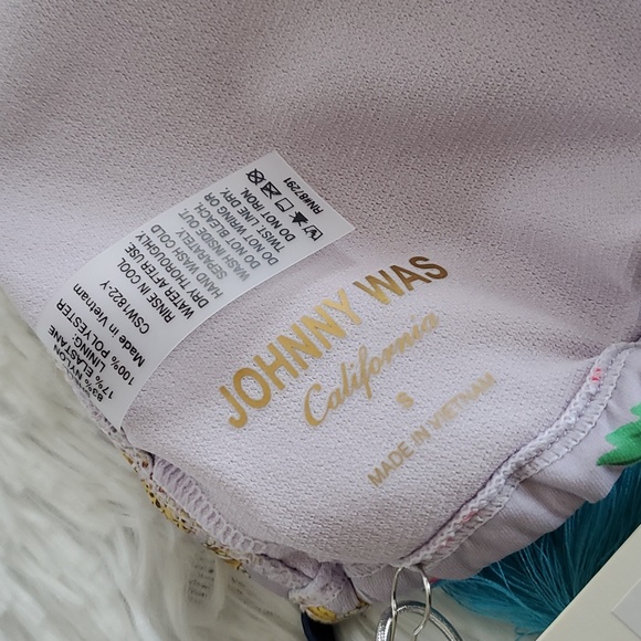 Johnny Was Raina Tassel String Bikini Triangle Top - Picture 4 of 10